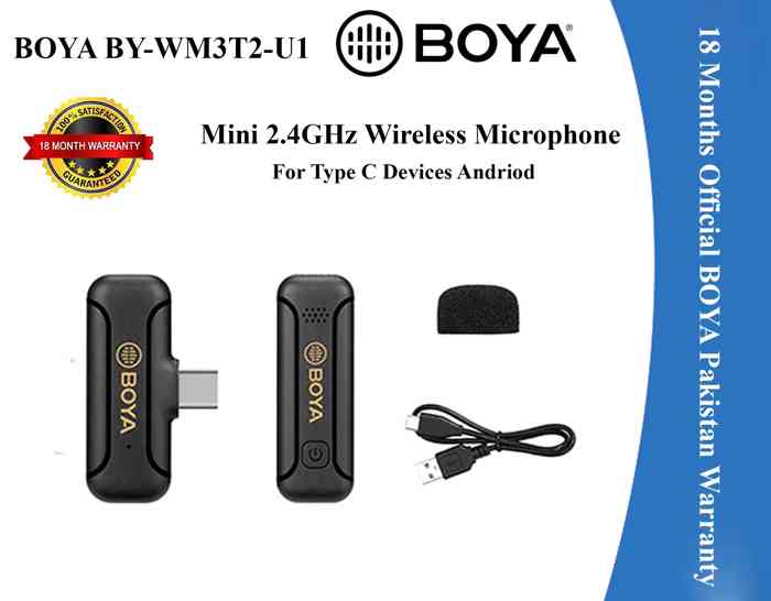 Boya BY-WM3T2-U1 Mini Wireless Microphone Type C